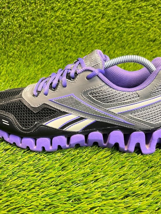 Reebok ZigTech Energy Mens Size 6.5 Gray Black Purple Running Workout Shoes main image 4